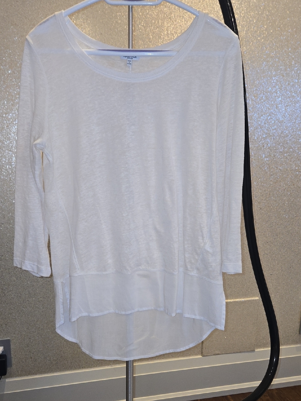 Splendid White High-Low Tunic Top